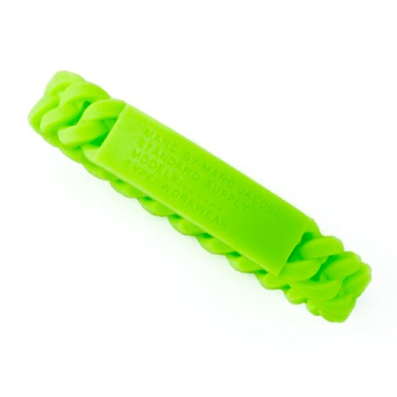 Marc By Marc Jacobs Jewelry - Marc by Marc Jacobs Toucan Green Braided Silicone Workwear Bracelet